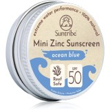 Suntribe Mini Zinc Sunscreen crema de fata cu minerale pentru protectie SPF 50 Ocean Blue 15 g
