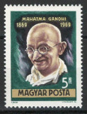 Ungaria 1969 Mi 2544 MNH - 100 de ani de la nasterea lui Gandhi, Nestampilat