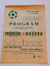 Program meci fotbal PROGRESUL ODORHEIU SECUIESC-MAGURA CODLEA(10.05.1981) foto