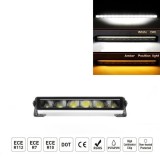 LED BAR Lumini Proiector Lampa de lucru 34.5cm 5900Lm 40W Alb/Galben DRL 10-30v Auto SUV Off Road