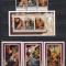 Penrhyn 1982 - Crăciun - Picturi, Serie + Bloc + 3 Colite, SET COMPLET, MNH