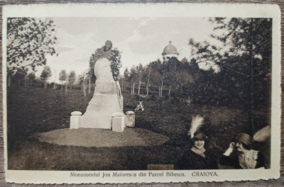 Monumentul Ion Maiorescu din Parcul Bibescu, Craiova// CP foto