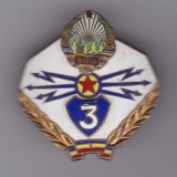 INSIGNA TRANSMISIUNI CLASA 3 RPR, Romania de la 1950