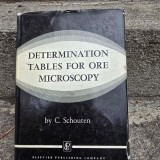 Determination tables for ore microscopy - C. Schouten