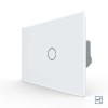 Intrerupator Simplu Cap Scara / Cruce cu Touch LIVOLO din Sticla, Standard Italian SmartElectro IntelligentHouse