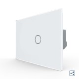 Cumpara ieftin Intrerupator Simplu Cap Scara / Cruce cu Touch LIVOLO din Sticla, Standard Italian SmartElectro IntelligentHouse