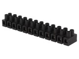 Regletă conexiuni terminale 6mm2 400V 41A neagră