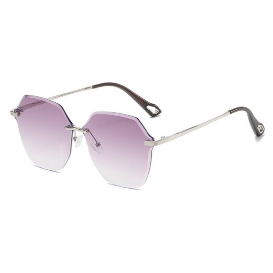 Ochelari de Soare pentru Femei - Techsuit (8195) - Silver / Gradient Purple
