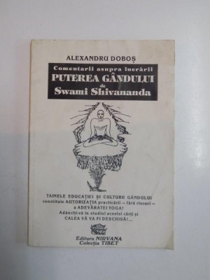 COMENTARII ASUPRA LUCRARII PUTEREA GANDULUI de ALEXANDRU DOBOS, 1994 foto