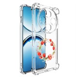 Husa antisoc pentru oppo find x8 pro, airbag, pink wreath 15, clear