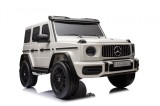 Cumpara ieftin Masinuta electrica pentru 2 copii Mercedes G63, 4x4, 800W, 24V-14Ah, cu Mp3, alba