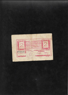 Rar! Ungaria Republica Sovietica Ungara 2 korona 1919 seria072613 foto