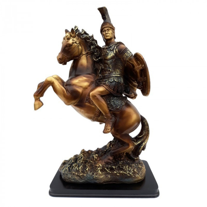 Soldat roman calare pe cal, 37 cm, 633E