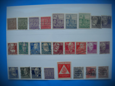 HOPCT LOT NR 494 GERMANIA-OCUPATIE SOVIETICA 1945-26 TIMBRE VECHI STAMPILATE foto