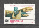 Australia.1968 Congres mondial al asociatiilor medicale MA.53, Nestampilat