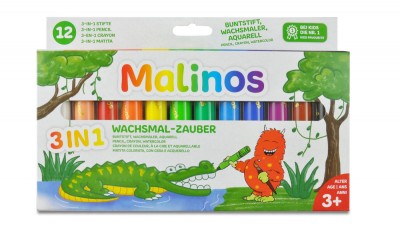 Set creioane retractabile - 12 culori PlayLearn Toys foto