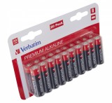 BATERIE VERBATIM AA (R6), 1.5V alcalina, 20 buc., &quot;49877&quot; (timbru verde 0.8 lei)