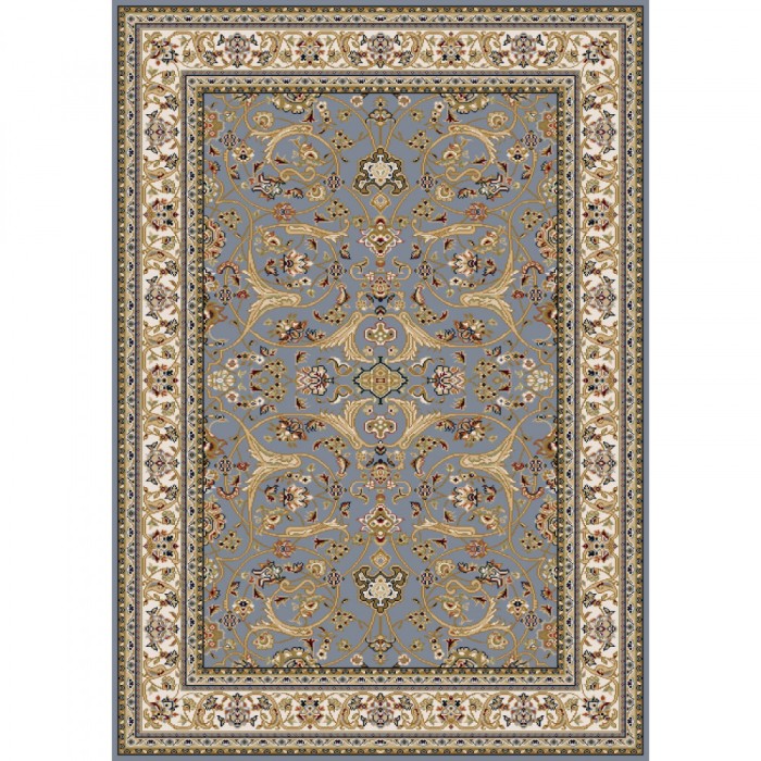 Covor Model Amina 27001-410, Marime 60 x 110 cm, Crem, Gri, Inaltime Fir 10 mm, Antialergic, Polipropilena, Living, Dormitor, Sufragerie, Birou