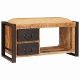 VidaXL Bancă de depozitare Maro 80 x 35 x 40 cm Lemn masiv de mango