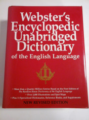 Webster&amp;#039;s Encyclpedic Unabridged DICTIONARY of the English Language foto
