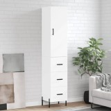 vidaXL Dulap &icirc;nalt, alb, 34,5x34x180 cm, lemn prelucrat