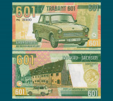 !!! BANCNOTA MATEJ GABRIS - AUTOMOBILUL TRABANT 601 - 2023 - UNC