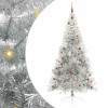 VidaXL Pom de Crăciun artificial pre-iluminat Argintiu 240 cm PET 3397240