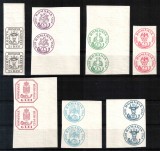 Romania 1932, LP 102, Aniversarea a 75 de ani &quot;Cap de bour&quot;, perechi, MNH LUX!, Nestampilat