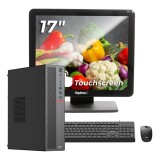 Sistem POS OptimX T5 SFF cu procesor G6400T, generatia 10a, 8Gb DDR4, 256Gb SSD, Win 11 Pro + Monitor Touchscreen OptimX Pro MY17, 17 inch + CADOU : K