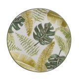 Cumpara ieftin Platou ceramica Green Leaf 26 cm, Inart