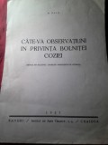 Rev. - G.Bals - Cateva observatiuni in privinta Bolnitei Coziei - Ed. Ramuri Craiova 1927 , 6 pag format mare , ilustratii