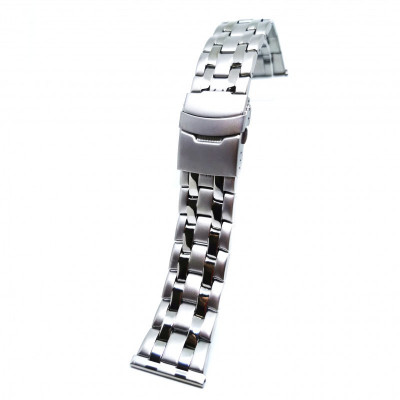 Bratara de ceas Alfa - Culoare Argintie, Otel Inoxidabil - 26mm - WZ4165 foto