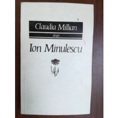 Despre Ion Minulescu- Claudia Millian