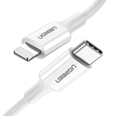 Cablu Ugreen MFi USB Tip C - Lightning 20W 3A 1,5 M Alb (US171) 60748-UGREEN foto