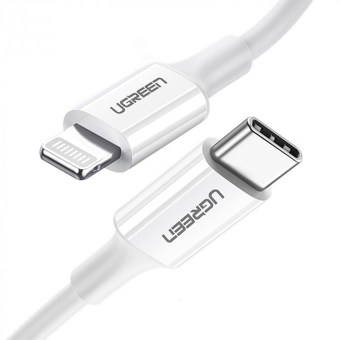 Cablu Ugreen MFi USB Tip C - Lightning 20W 3A 1,5 M Alb (US171) 60748-UGREEN