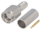 Mufă SMA Tată Drept 50&Omega; Crimpat Lipire Cablu PTFE RG58C/U