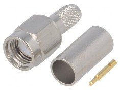 Mufa SMA Tata Drept 50? Crimpat Lipire Cablu PTFE RG58C/U foto