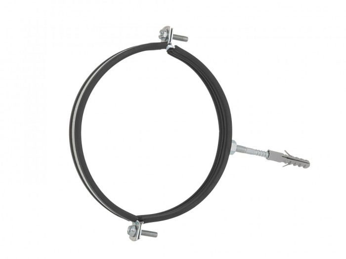 Clema metalica cu cauciuc pentru fixare tevi in perete, 4&quot;, 107 - 112 mm, Geko G17297