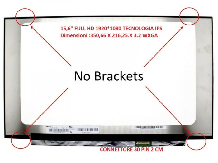 Display compatibil Laptop, N156HCA-EAC Rev C1, N156HCA-EAC Rev C2, N156HGA-EA3 Rev. C5, NT156FHM-N43 V8.0, LP156WFH(SP)(P3), B156HTN06.2, B156HAN02.1,