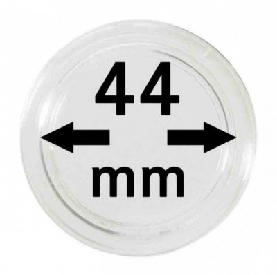 Capsule monede, transparente, 10 buc, diametru 44 mm, made in Germania foto