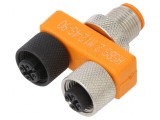 Adaptor T M12 Tată-Mamă x2 DeviceNet CANopen