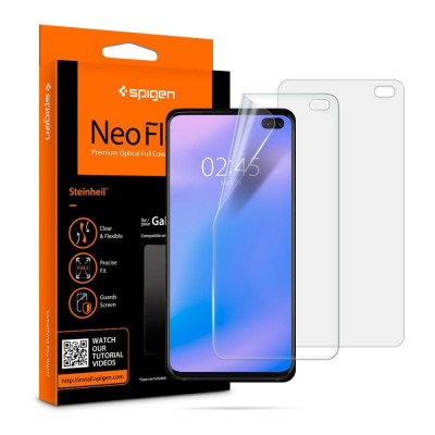 Spigen - Neo Flex (2 pack) - Samsung Galaxy S10 Plus - Transparent foto