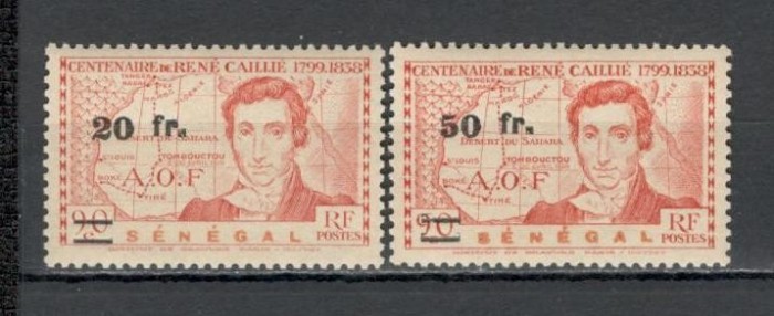 Senegal.1944 100 ani moarte R.Caillie:explorator-supr. MS.31