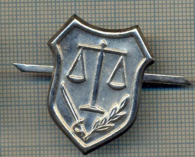 Y 1702 INSIGNA - MILITARA -SEMN DE ARMA -JUSTITIE MILITARA -PENTRU COLECTIONARI foto