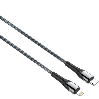 Cablu Date &amp;amp; Incarcare Tip C - Lightning (Negru) 1 Metru LDNIO LC111 foto