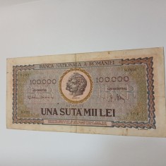 Bancnota una suta mii lei 1947 circulata foto