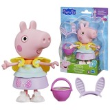 PEPPA PIG SET TINUTA DE PRIMAVARA CU FIGURINA PEPPA SI ACCESORII 15CM