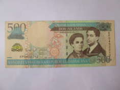 Republica Dominicana 500 Pesos 2011 in stare buna/f.buna foto