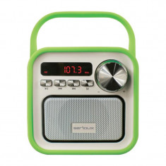 Boxa portabila Serioux Joy, Bluetooth, Radio FM, Micro SD, AUX, 5 W, 80 dB, Acumulator 2000 mAh, accesorii incluse, Verde foto