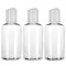 Set 3 Recipiente calatorie, Rezistente la scurgeri, Reutilizabile, 80ml, Transparent-Alb